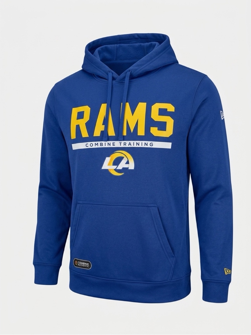 NFL Team Apparel Los Angeles Rams Combine Training Blue Hoodie Sweatshirt
